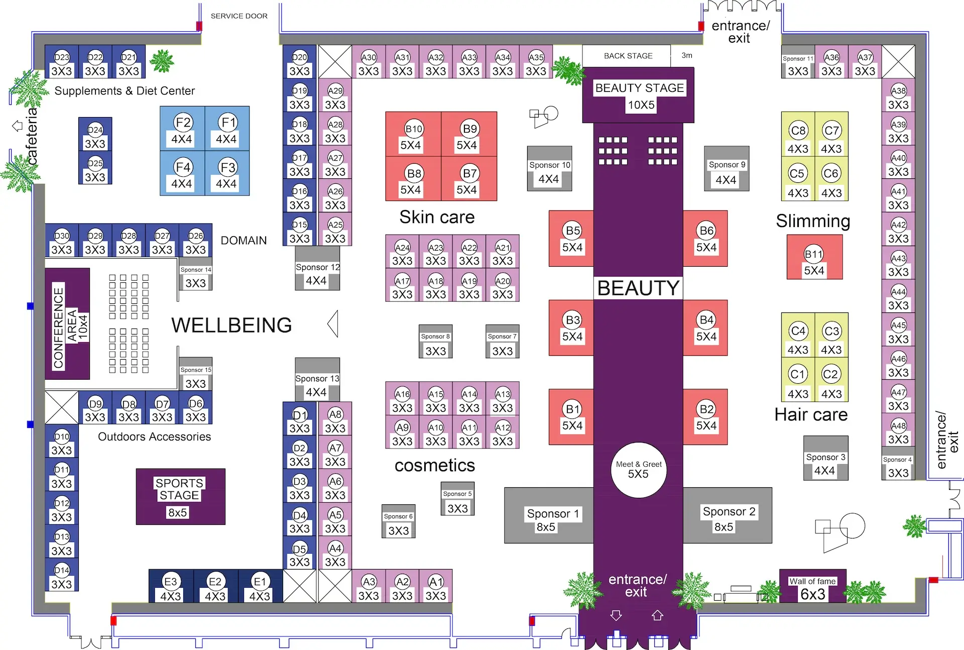 Exhibitors Floor Plan